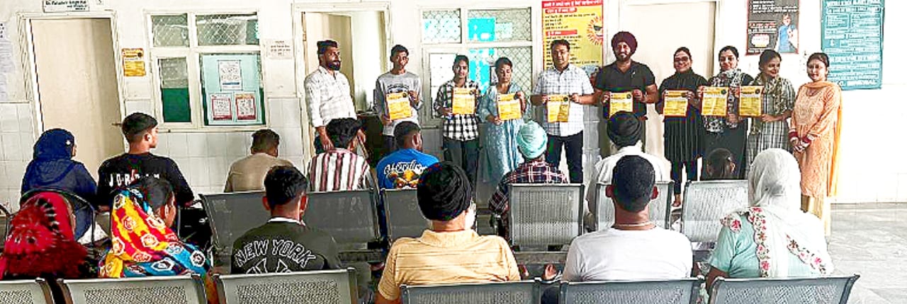 Organized Malaria Camp in PHC Binewal Beet.